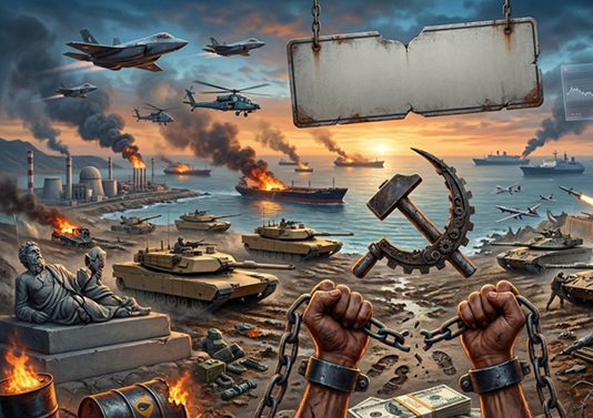 خريف الإمبراطورية  يوميات الصمود فوق الهضبة الإيرانية وشلل النظام العالمي في شهر الحرب الأول